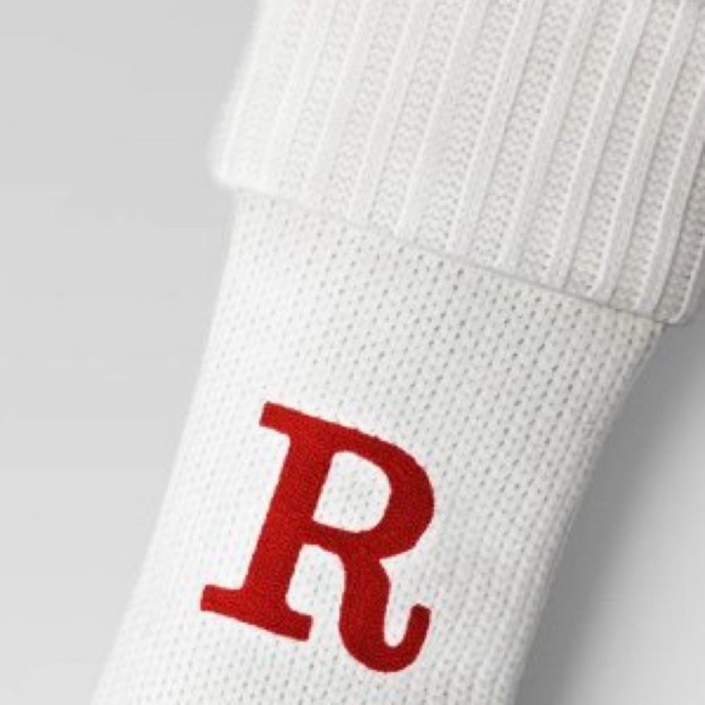 Wondershop Cream Knitted Monogram R In Red Color - Picture 4 of 5
